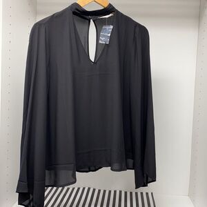 Stitch Fix Lush Black Blouse Size Small NWT